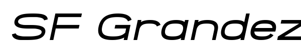 SF Grandezza font preview
